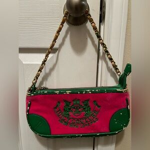 ON HOLD FOR BUYER Juicy Couture Pink and Green Clutch